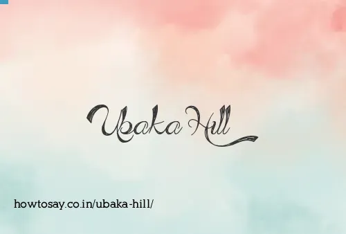 Ubaka Hill