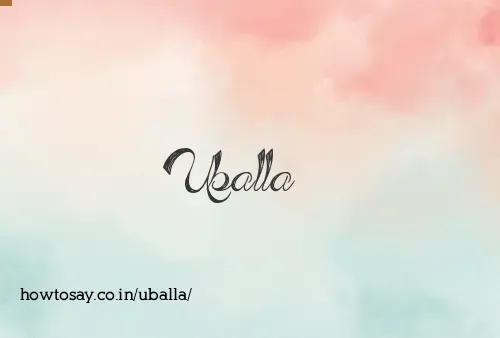 Uballa