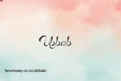 Ubbab