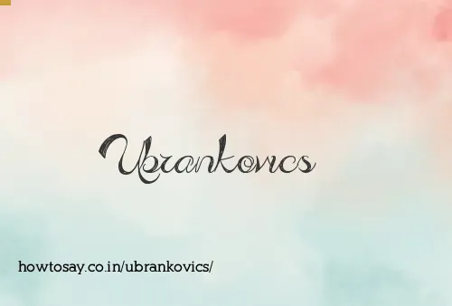 Ubrankovics