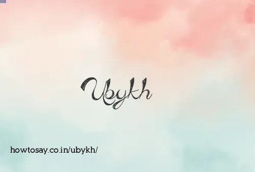 Ubykh