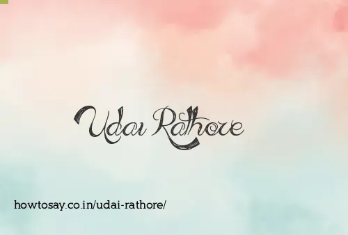 Udai Rathore
