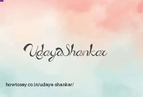 Udaya Shankar