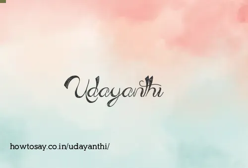 Udayanthi