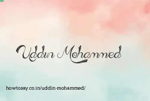 Uddin Mohammed