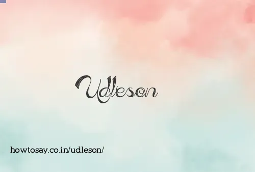 Udleson
