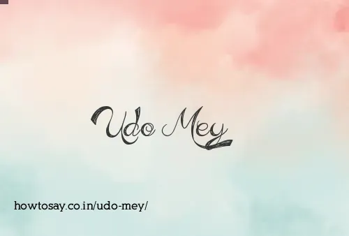 Udo Mey