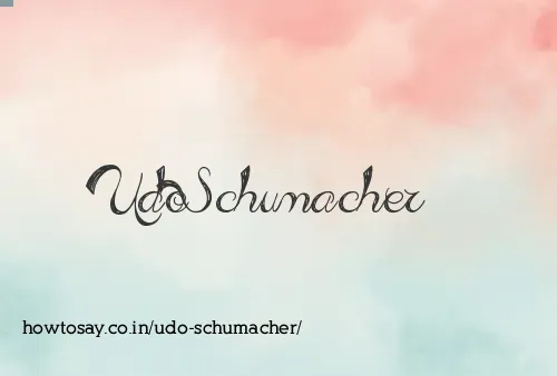 Udo Schumacher