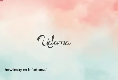Udoma