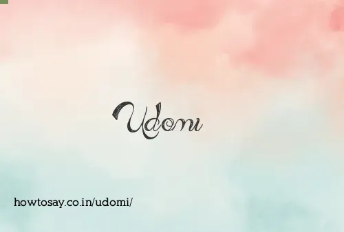 Udomi