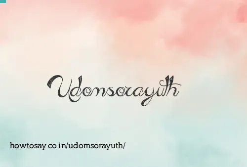 Udomsorayuth