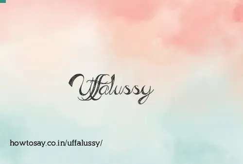 Uffalussy