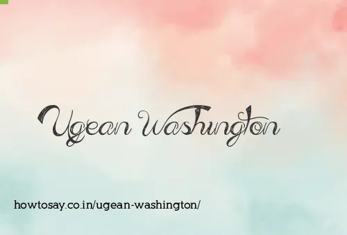Ugean Washington