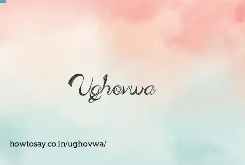 Ughovwa