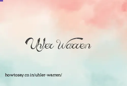 Uhler Warren