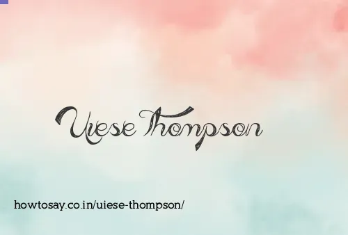 Uiese Thompson