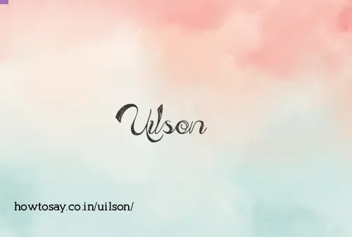 Uilson
