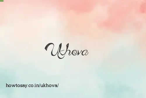 Ukhova