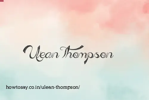Ulean Thompson