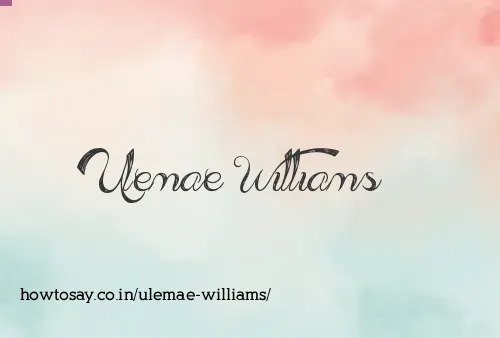 Ulemae Williams