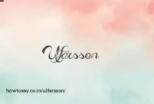 Ulfarsson