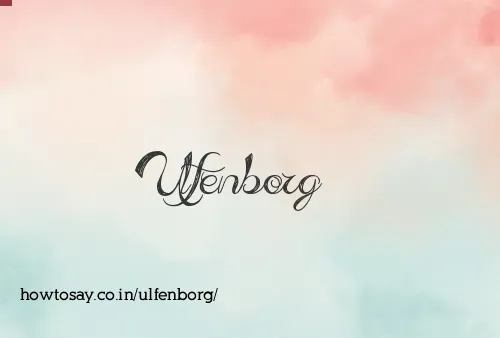 Ulfenborg