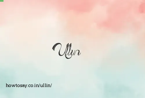 Ullin