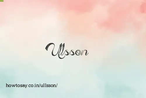 Ullsson