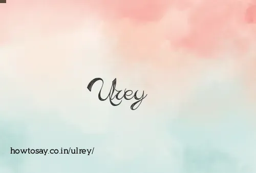 Ulrey