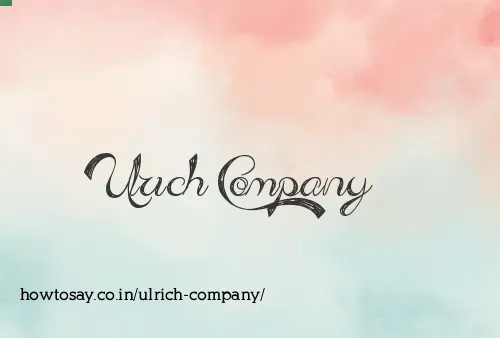 Ulrich Company