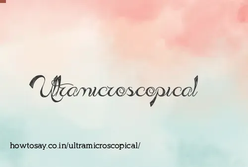 Ultramicroscopical