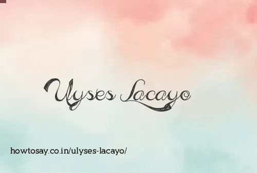 Ulyses Lacayo