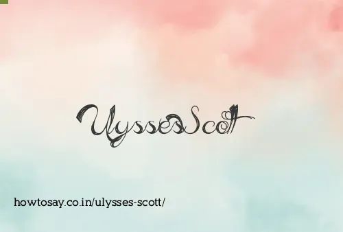 Ulysses Scott