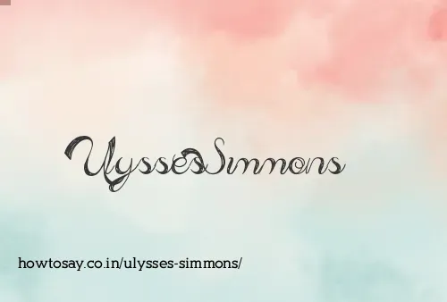 Ulysses Simmons