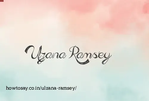 Ulzana Ramsey