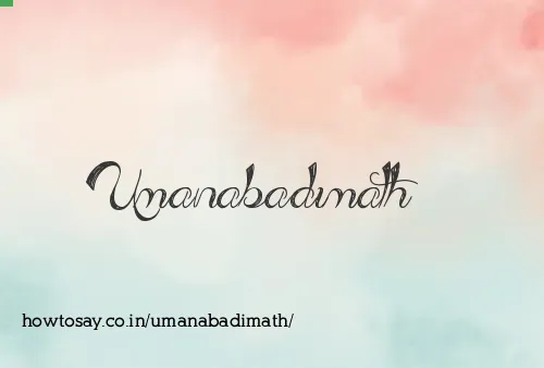 Umanabadimath