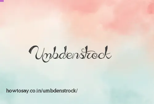 Umbdenstrock
