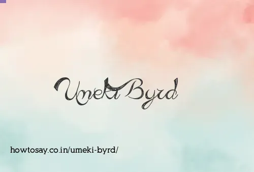 Umeki Byrd