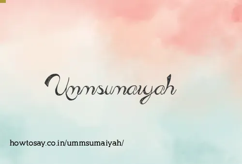 Ummsumaiyah