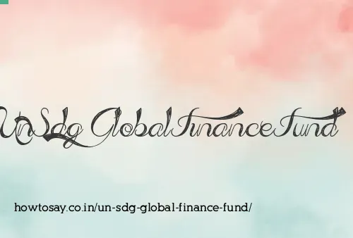 Un Sdg Global Finance Fund