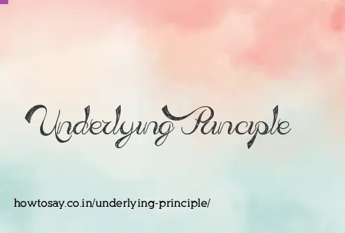 Underlying Principle