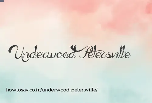 Underwood Petersville