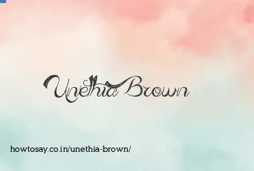Unethia Brown