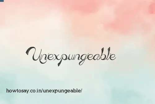 Unexpungeable