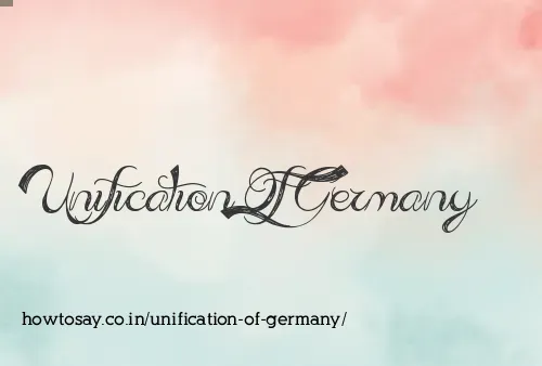 Unification Of Germany