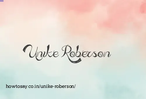 Unike Roberson