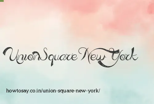 Union Square New York