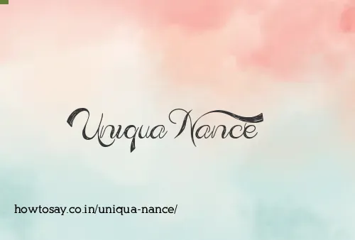 Uniqua Nance