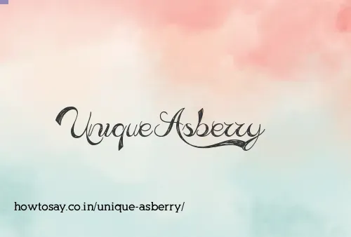 Unique Asberry