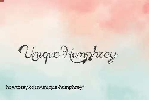 Unique Humphrey
